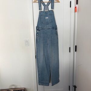 Levi’s Free People Classic Light Blue Denim Overalls